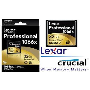 Lexar 1066x 32GB Compact Flash CF Card Upto 160MB/s VPG-65 Standard (LS)