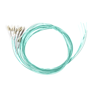 SERVEREDGE LC Pigtail OM3-2M-6 Fibres - Aqua