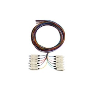 SERVEREDGE LC Pigtail Multimode OM3-2M-12 Fibres (12 Colour)