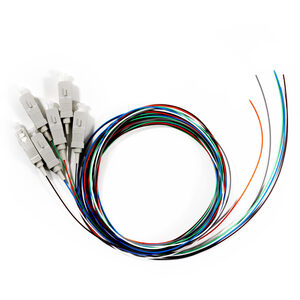 SERVEREDGE LC Pigtail OS2-2M-6 Fibres (6 Colour)