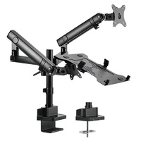Brateck Mechanical Monitor Mount with Laptop Holder - 17"-32"