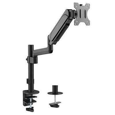 Brateck LDT48-C012 Single Monitor Pole-Mounted Gas Spring Arm, Black