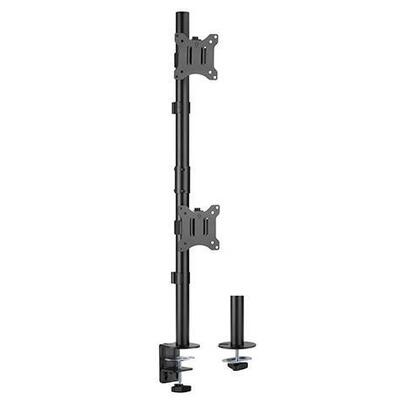 Brateck LDT57-C02V Vertical Pole Mount Dual-Screen Desk Mount