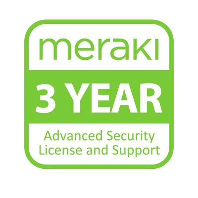 CISCO MERAKI (LIC-MX64-SEC-3YR) MX64 ADVANCED SECURITY LICENSE, 3 YEARS