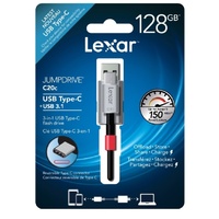 Lexar JumpDrive C20c 128GB USB 3.1 & TypeC Flash Drive - Upto 150MB/s