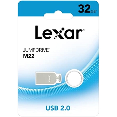 LEXAR M22 JumpDrive® provides stylish high-capacity storage allowing you to easily transfer store and share files on 32GB Portable Drive