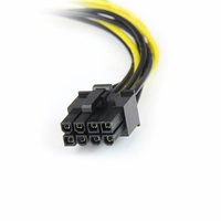 StarTech 6" LP4 to 8 Pin PCI Express Video Card Power Cable Adapter - LP4PCIEX8ADP