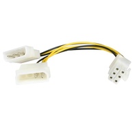 StarTech 6in LP4 to 6 Pin PCI Express Video Card Power Adapter - LP4PCIEXADAP