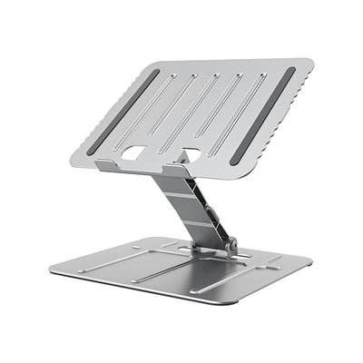 Brateck LPS06-1 Foldable Stepless Adjustable Laptop Riser For 10"-17.3" laptops & tablets Silver