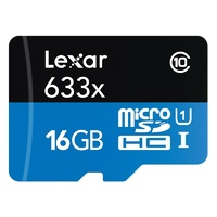 Lexar High Performance 633x 16GB microSDHC UHS-I U1 C10 Memory Card - 95MB/s
