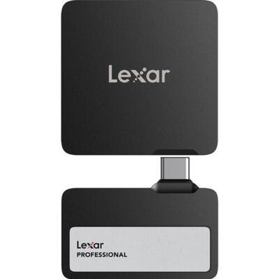 Lexar LSL400S001T-RNBNG SL400 Professional Go 1TB Portable SSD with HUB - Black