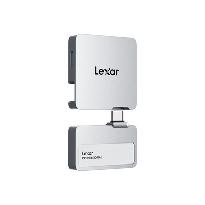 Lexar LSL400S001T-RNSNG 1TB Professional Go USB 3.2 Gen 2 Portable SSD with Hub