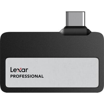 Lexar Professional GO SL400 Portable SSD, USB 3.2 Gen 2, 1TB, Black - LSL400X001T-RNBNG