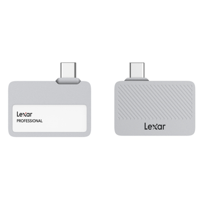 Lexar LSL400X001T-RNSNG Professional Go Portable SSD, SL400 PSSD, 1TB, Silver, Up to 1050MB/s read, 1000MB/s write speeds