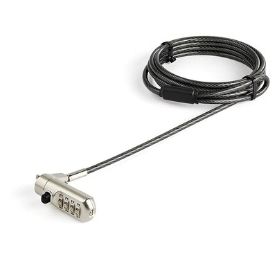 StarTech 6.5' Laptop Cable Lock - Nano Slot Security Combination Lock