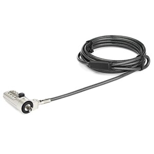 StarTech Laptop Cable Lock, Combination Lock for Wedge Lock Slot - LTLOCKNBL