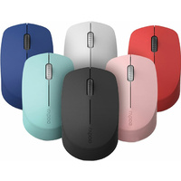RAPOO M100 2.4GHz & Bluetooth 3 / 4 Quiet Click Wireless Mouse Red - 1300dpi 3 Devices