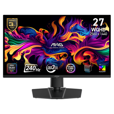 MSI MAG 273QP X24 26.5" 240Hz QHD 0.03ms Adaptve Sync QD-OLED Gaming Monitor