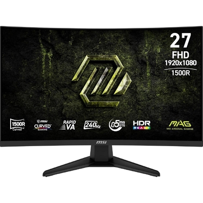 MSI MAG 275CF X24 27in FHD 240Hz Curved Rapid VA Gaming Monitor