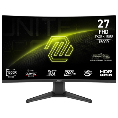 MSI MAG 276CF E20 27" 200Hz Full HD 0.5ms Rapid VA Curved Gaming Monitor