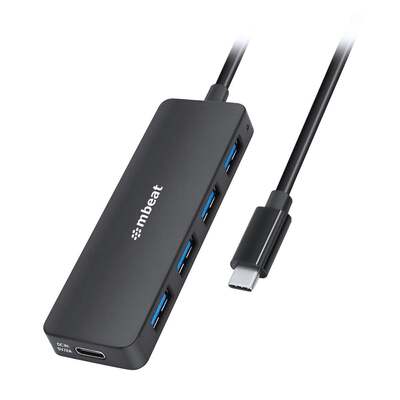mbeat 4-Port USB-C Hub with USB-C DC Port - MB-C3H-5K