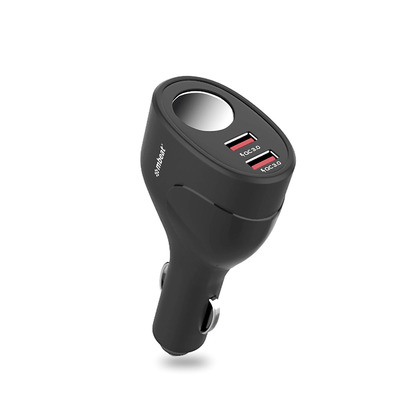 Mbeat Gorilla Power Dual Port QC3.0 Car Charger and Cigarette Lighter Extender - MB-CHGR-C18