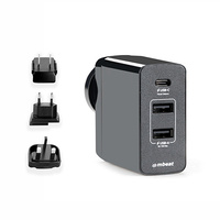 mbeat« Gorilla Power 45W USB-C Power Delivery (PD 2.0) and Dual USB-A World Travel Charger