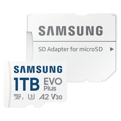Samsung 1TB EVO Plus microSDXC V30 A2 U3 Memory Card - 160MB/s - MB-MC1T0SA-APC