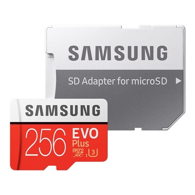Samsung 256GB EVO Plus microSDXC Class 10 U3 Memory Card - 100MB/s