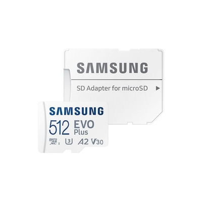 Samsung MB-MC512SA-APC 512GB EVO Plus microSDXC V30 A2 U3 Memory Card - 160MB/s
