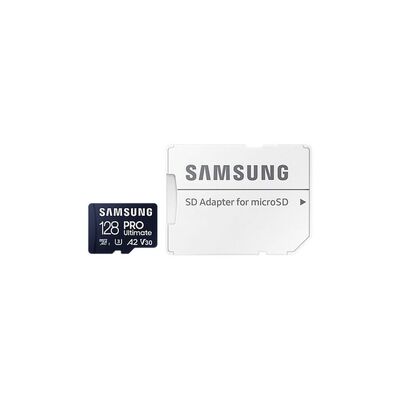SAMSUNG MB-MY128SA-WW (PRO ULTIMATE) 128GB MICRO SD CARD w/ADAPTER, CL10, 200R/130W MB/s