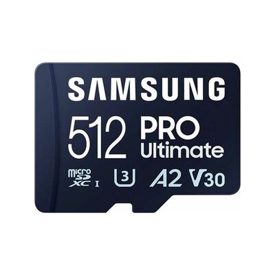 SAMSUNG MB-MY512SA-WW (PRO ULTIMATE) 512GB MICRO SD CARD w/ADAPTER, CL10, 200R/130W MB/s