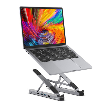 mbeat Stage P5 Portable Laptop Stand with USB-C Docking Station