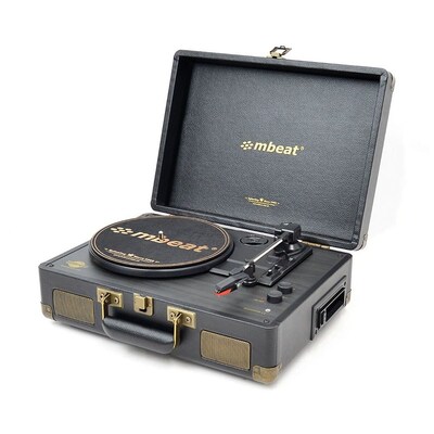 Mbeat Uptown Retro Bluetooth Turntable with Cassette Player - MB-TR166BLK