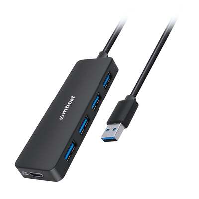 mbeat 4-Port USB 3.0 Hub with USB-C DC Port - MB-U3H-5K