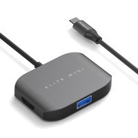 mbeat USB-C Multi-port Adapter (HDMI + USB 3.0Î1 + USB 2.0Î1) - Space Grey, Aluminium Design