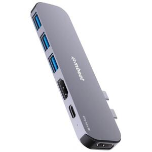 mbeat Elite Mini 6-In-1 Dual HDMI USB-C Hub for MacBook Pro