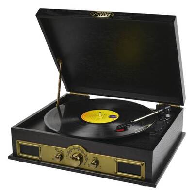 Mbeat Vintage Wood USB Turntable with Bluetooth Speaker and AM/FM Radio - MB-USBTR98