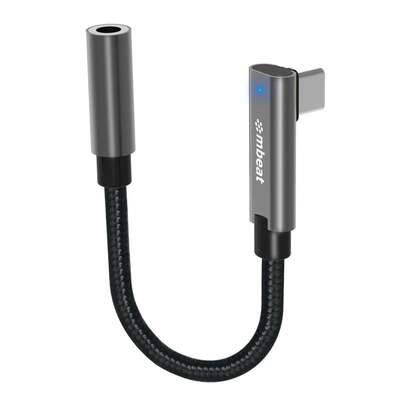 mbeat ToughLink 15cm USB-C to 3.5mm Headphone Adapter with Built-in DAC decoder - MB-XAD-C35AUX