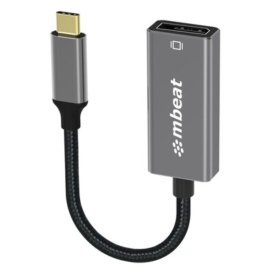 mbeat ToughLink USB-C 3.1 Male to DisplayPort 1.2 Female Adapter - 15cm - MB-XAD-CDP