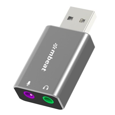 mbeat ToughLink USB 2.0 Male to Audio & Microphone Adapter - MB-XAD-UAXM