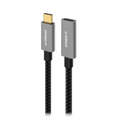 mbeat ToughLink USB 3.2 Gen2 USB-C Extension Cable - 4K Video, 100W PD - MB-XCB-C2CF100