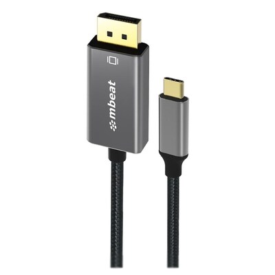 mbeat ToughLink 4K USB-C 3.1 to DisplayPort 1.2 M/M Cable - 1.8m - MB-XCB-CDP18