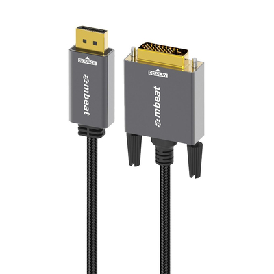 mbeat ToughLink 1.8m DisplayPort to DVI-D Cable - MB-XCB-DPDVI18