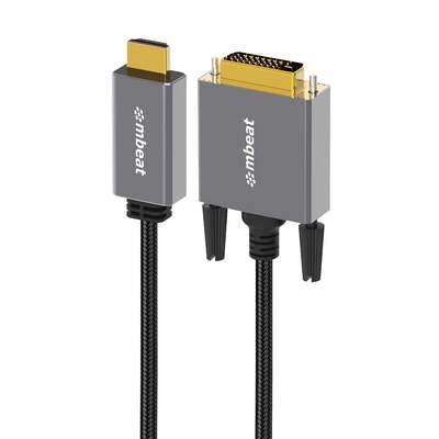 mbeat ToughLink 1.8m HDMI to DVI Cable - MB-XCB-HDDVI18