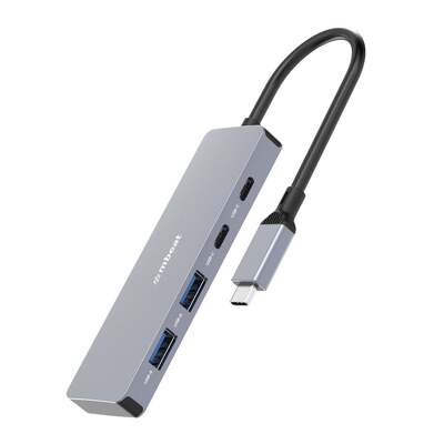 mbeat Elite 4-Port 10Gbps USB-C Gen 2 Hub - MB-XCH-01GRY