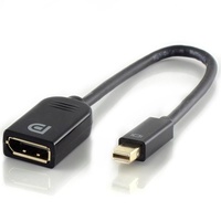 ALOGIC 15cm Mini DisplayPort 1.2a Male to DisplayPort Female Adapter MDP-DP-ADP