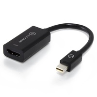 Alogic Elements 20cm Mini DisplayPort to HDMI Adapter (M/F) Black
