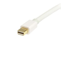 StarTech 1m White Mini DP to DP 1.2 Cable - MDP2DPMM1MW