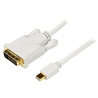 StarTech Connect a DVI display to a Mini DisplayPort-equipped PC or MAC¨ over a longer 10 foot distance Ð White MDP2DVIMM10W